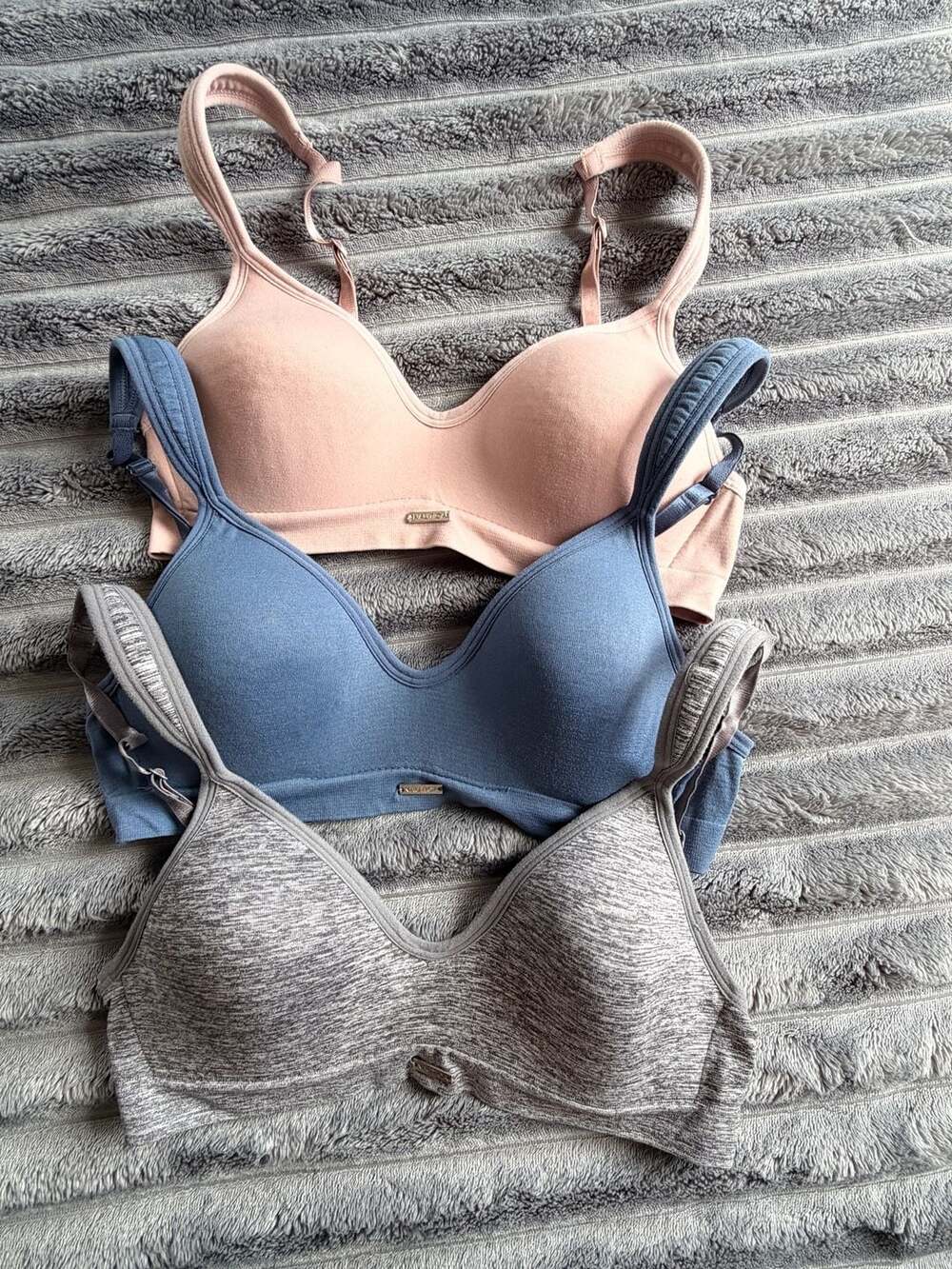 Nautica 3 Piece Intimates Wirefree Comfort Padded Bra Size 34B